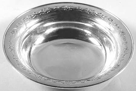 French Provincial (Sterling, 1948, Hollowware) 9" Round Vegetable Bowl