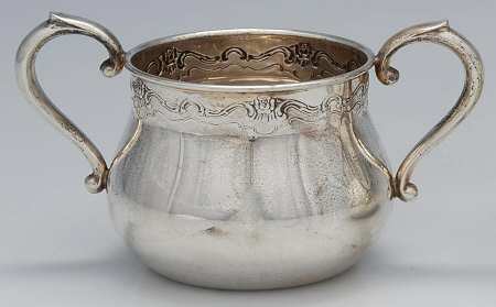 French Provincial (Sterling, 1948, Hollowware) Mini Open Sugar Bowl