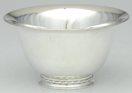 Silver Flutes (Sterling, 1941, Hollowware) 6" Paul Revere Bowl