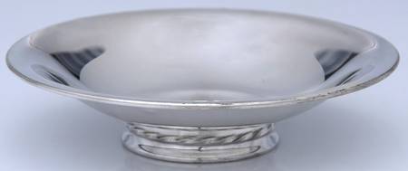 Silver Flutes (Sterling, 1941, Hollowware) Small Sterling Bon Bon Bowl