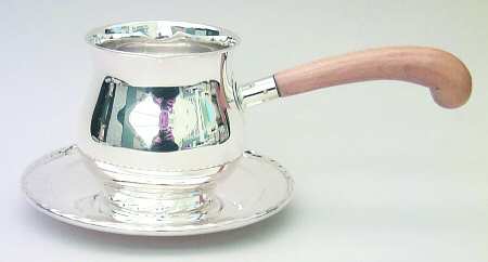 Silver Flutes (Sterling, 1941, Hollowware) Pipkin & Tray