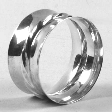 Silver Flutes (Sterling, 1941, Hollowware) Sterling Napkin Ring