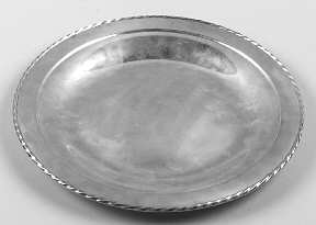 Silver Flutes (Sterling, 1941, Hollowware) 13" Round Tray