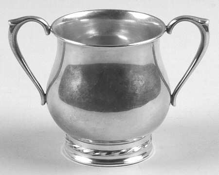 Silver Flutes (Sterling, 1941, Hollowware) Mini Open Sugar Bowl
