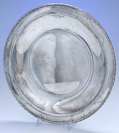 Silver Flutes (Sterling, 1941, Hollowware) 13" Sandwich Plate