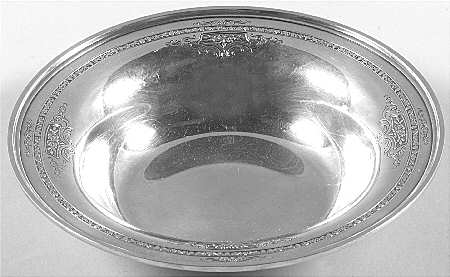Lady Constance (Sterling, 1922, Hollowwaree) Medium Sterling Bon Bon Bowl