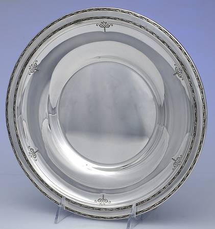 Old Lace (Sterling, Hollowware) 10" Sandwich Plate