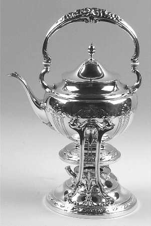 Virginia Lee (Sterling, 1920, Hollowware) Kettle, Stand & Burner