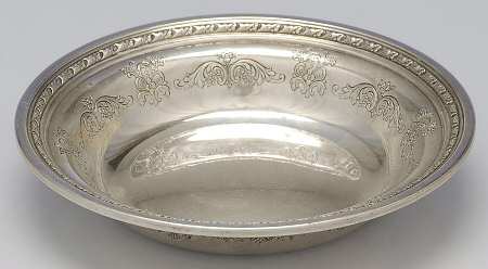 Virginia Lee (Sterling, 1920, Hollowware) Medium Sterling Bon Bon Bowl