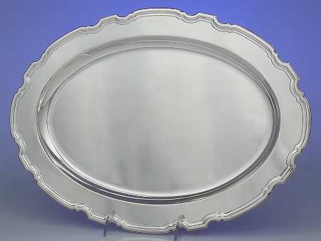 Hampton (Sterling, 1934, Hollowware) 16" Oval Serving Platter
