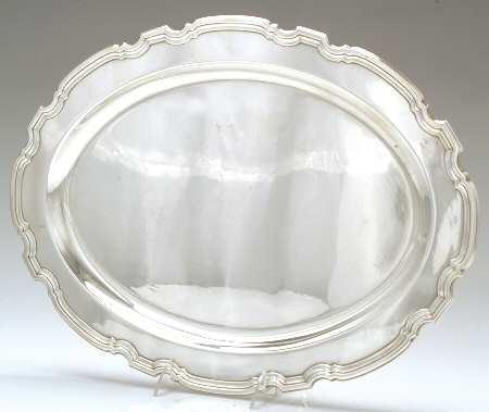 Hampton (Sterling, 1934, Hollowware) 18" Oval Serving Platter