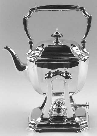 Hampton (Sterling, 1934, Hollowware) Kettle, Stand & Burner