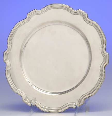 Hampton (Sterling, 1934, Hollowware) Sterling Luncheon Plate