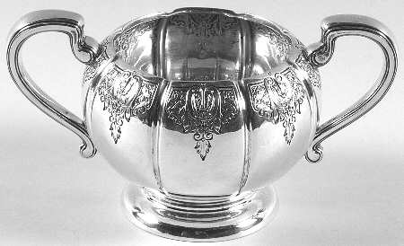 Windsor Castle (Sterling, Hollowware, Hand Chased) Mini Open Sugar Bowl