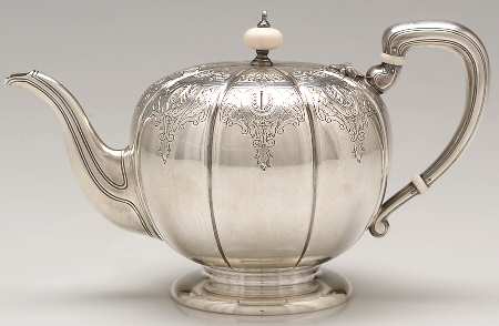 Windsor Castle (Sterling, Hollowware, Hand Chased) Teapot