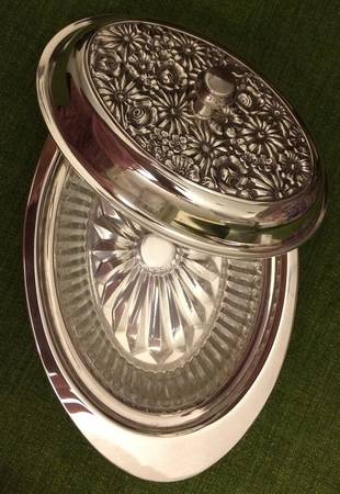 Contessina (Silverplate, Hollowware) 1/4lb Covered Butter with Liner