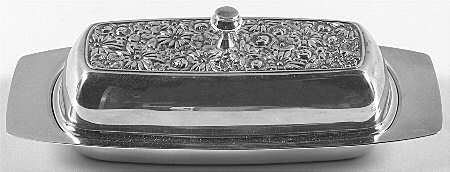 Contessina (Silverplate, Hollowware) 1/4 Pound Silverplate Butter Dish, No Liner