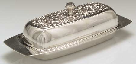 Contessina (Silverplate, Hollowware) 1/4 Pound Covered Butter & Liner