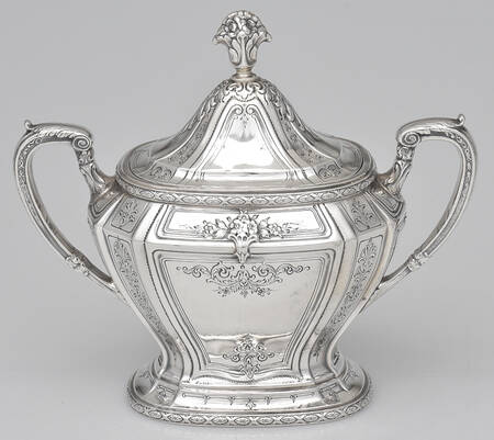 D'Orleans (Sterling, 1923, Hollowware) Sugar Bowl & Lid