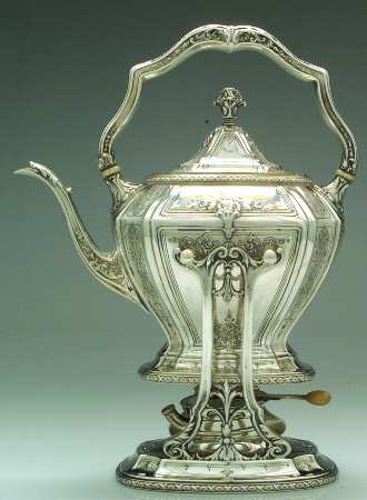 D'Orleans (Sterling, 1923, Hollowware) Kettle, Stand & Burner