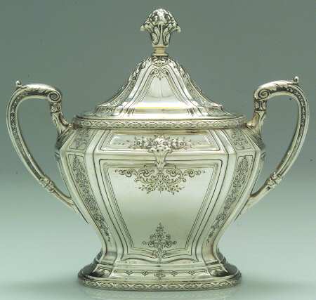 D'Orleans (Sterling, 1923, Hollowware) Sugar Bowl & Lid