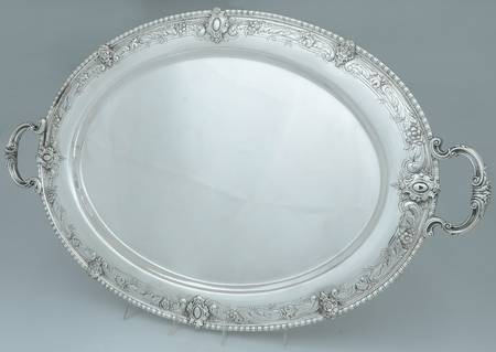 King Richard (Sterling, 1932, Hollowware) Large Waiter Tray