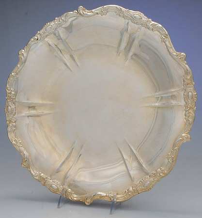 King Richard (Silverplate, Hollowware) 13" Sandwich Plate