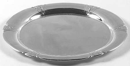 Lady Diana (Sterling, 1929, Hollowware) 12" Round Sterling Tray