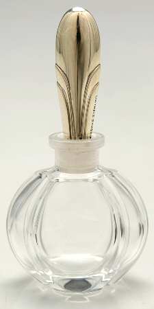 Symphony (Sterling, 1931, Hollowware) Crystal Perfume Bottle with Sterling Stopper