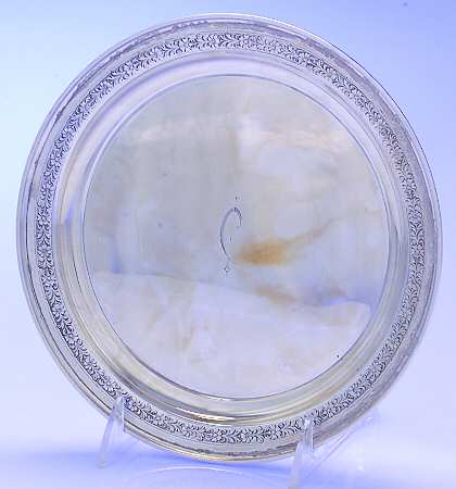 Virginia Carvel (Sterling, 1919, Hollowware) 8" Round Tray