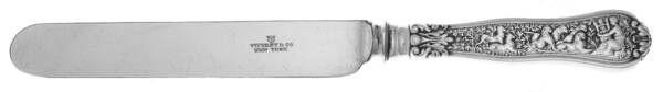 Olympian (Sterling, 1878, No Monograms) Blunt Hollow Handle Knife w/Bolster