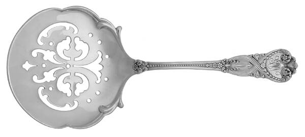 St. James (Sterling, 1898, Monograms) Tomato Server, Solid Piece