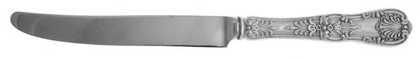 English King (Sterling, 1885, No Monograms) New French Hollow Knife with Bolster