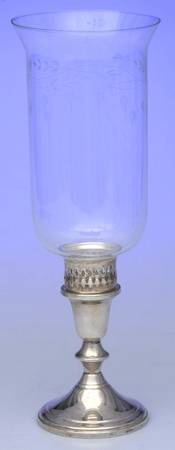 Craftsman (Sterling, 1932, Hollowware) Weighted Hurricane Lamp & Globe