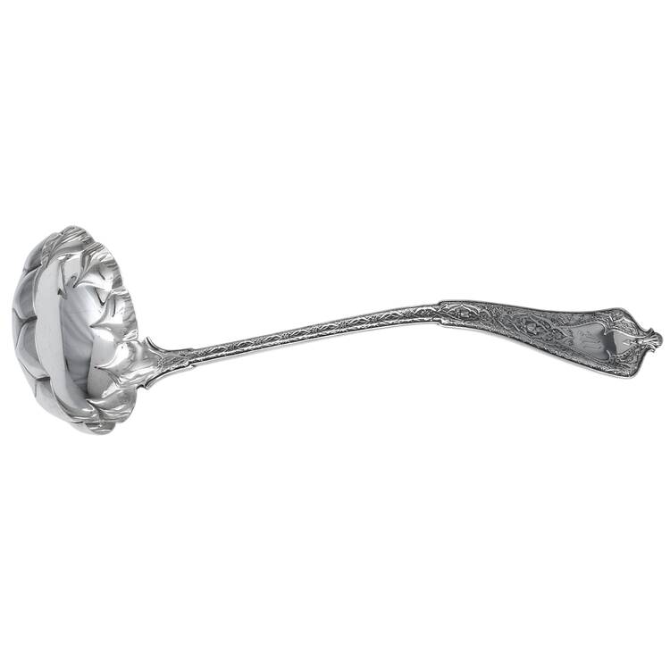 Persian (Sterling, 1872, Monograms) Solid Soup Ladle by Tiffany & CO SILVER