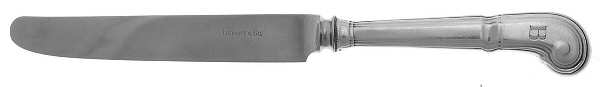 Castilian (Sterling, 1929, Monograms) Dessert/Tea Knife with Stainless Blade
