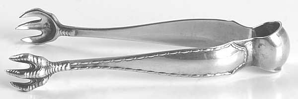 Marquise (Sterling, 1902, No Monograms) Bon Bon Tongs