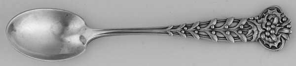 Holly and Mistletoe (Sterling) Monogram Demitasse Spoon