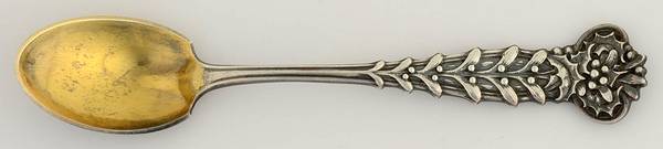 Holly and Mistletoe (Sterling) Demitasse Spoon