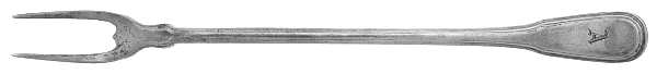 Gramercy (Sterling, 1921, Monograms) Two-Tine Butter Pick