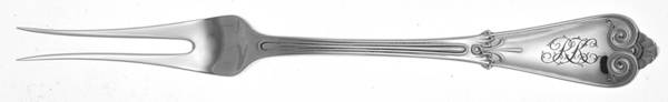 Tiffany (Sterling, 1869) Individual Solid Fruit Fork
