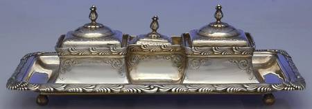 Wave Edge (Sterling, 1884, Waves, Hollowware) Inkwell
