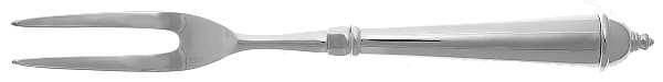 Copenhagen (Silverplate, 2000, Glossy) Large Stainless-Prong Roast Carving Fork