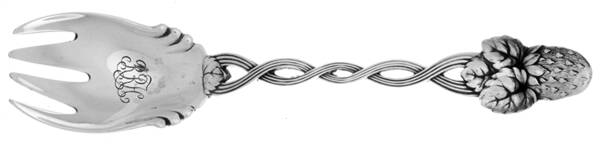 Strawberry (Sterling, Pierced) Old Style Ice Cream Fork