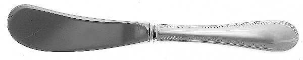 Feather Edge (Sterling, 1938, Butter Spreader Hollow Hdl-Paddle/Stainless Blade