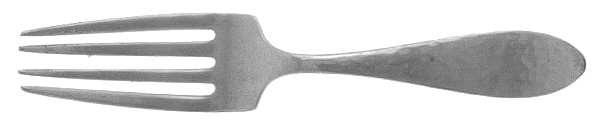 Lafayette-Hammered (Sterling) Baby Fork