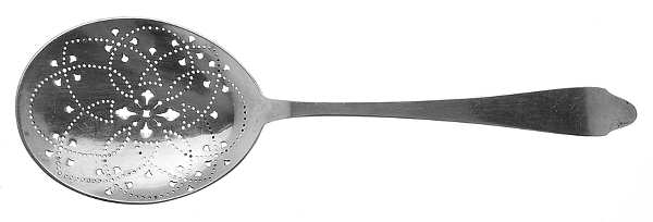 Clinton (Sterling, "L"-No Stamp) Solid Pierced Egg Server