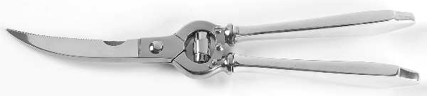Clinton (Sterling, "L"-No Stamp) Poultry Shears with Stainless Blades