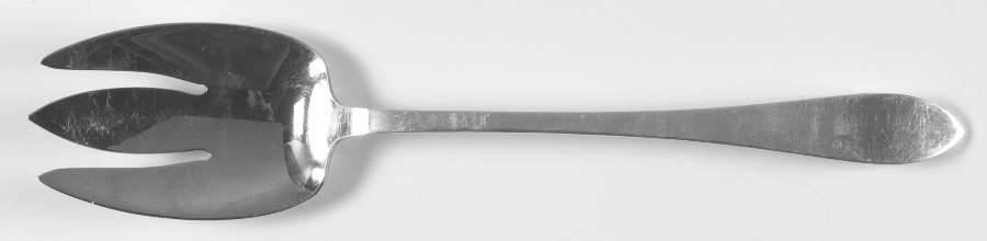 Faneuil (Sterling, "L" or No Stamps) Solid Salad Serving Fork