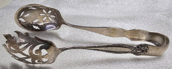 Empire (Sterling, 1894) Large Ice Serving Tongs